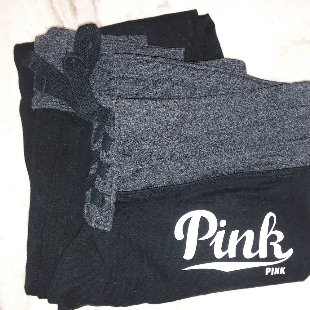 Victorias Secret Pink Xs black yoga pants leggings